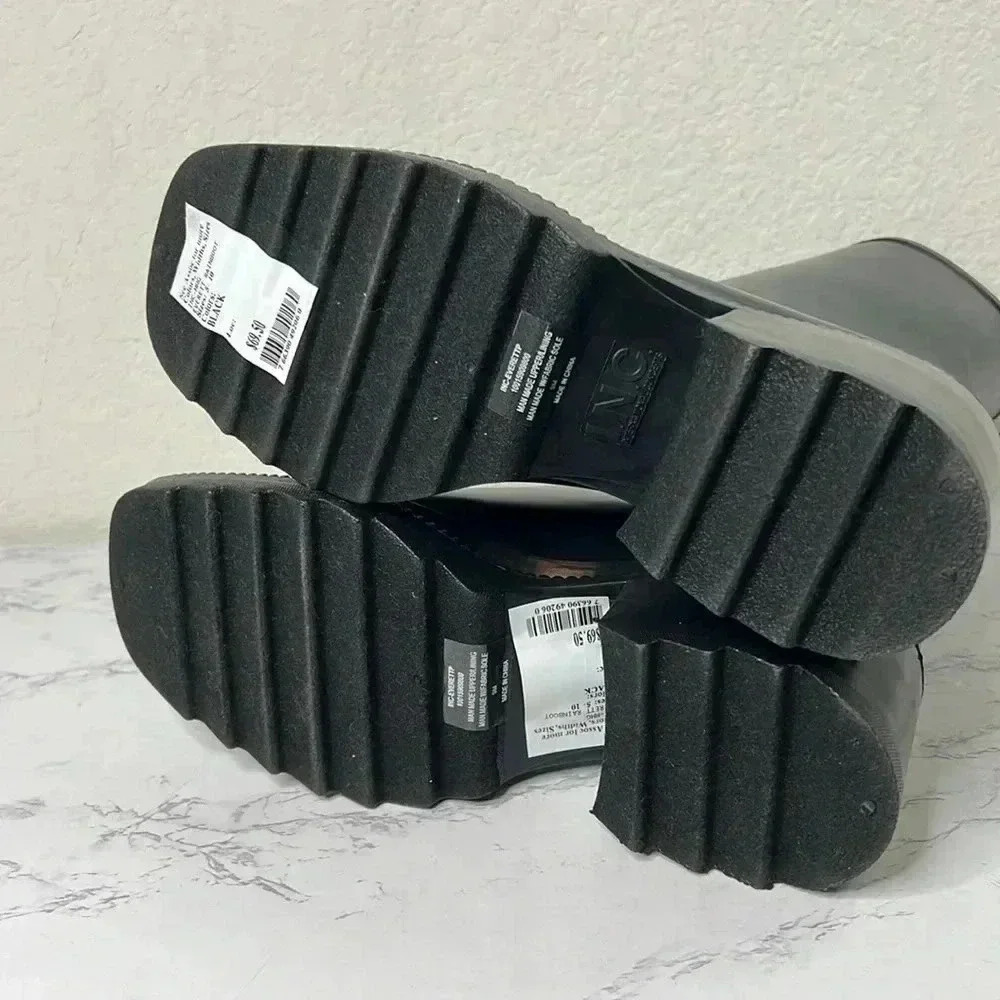 INC International Concepts Black Rain Boots - Picture 9 of 14